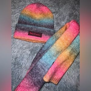 Juicy Couture Toque Beanie Scarf Set